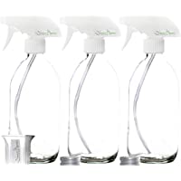 Nomara Organics Made with Love Vaporizador en Botellas de Vidrio Transparente sin BPA- 3 botellas de 500 ml. Gatillo…